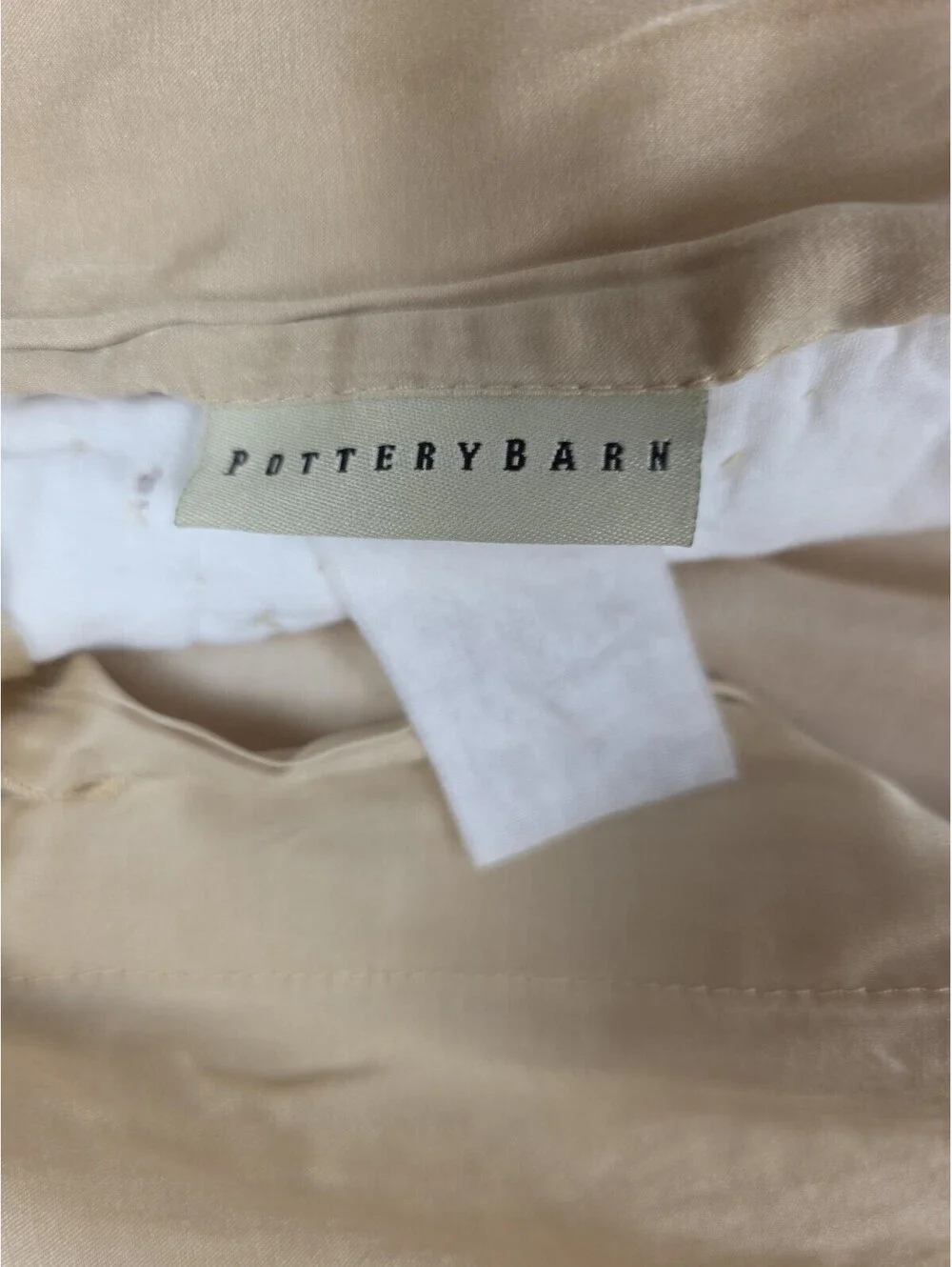 Pottery Barn Velvet Silk Quilted Shams Butterscotch Gold Set Of 2 Pre-owned